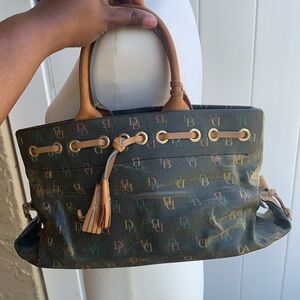 Dooney & Bourke Monogrammed Leather Handbag